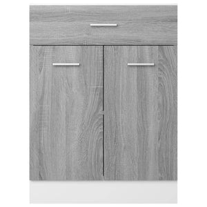 Mobiletto Grigio Sonoma 60x46x81,5 cm in Legno Multistrato 815577