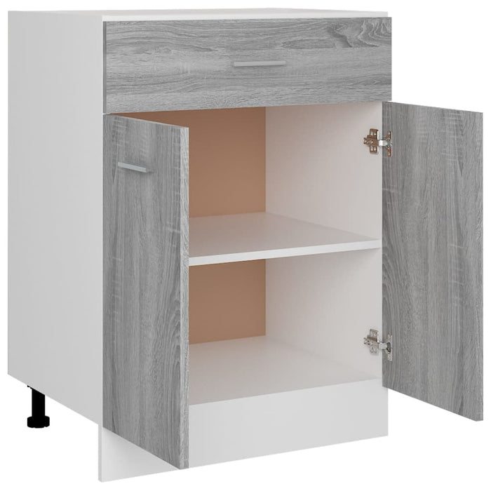 Mobiletto Grigio Sonoma 60x46x81,5 cm in Legno Multistrato 815577