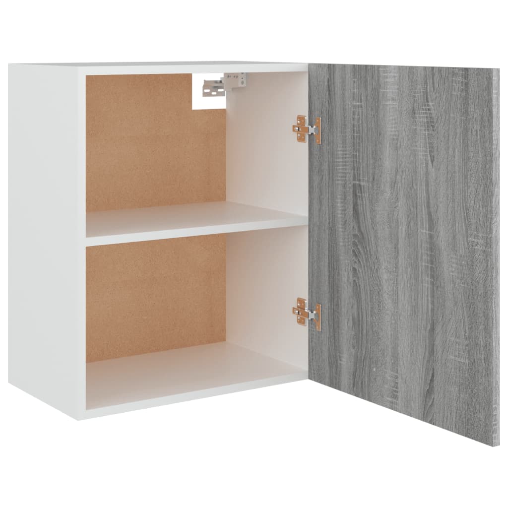 Mobile Pensile Grigio Sonoma 50x31x60 cm in Legno Multistrato 815586