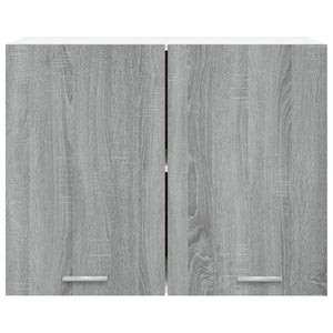 Mobile Pensile Grigio Sonoma 80x31x60 cm in Legno Multistrato 815589