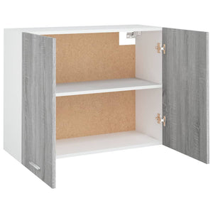 Mobile Pensile Grigio Sonoma 80x31x60 cm in Legno Multistrato 815589