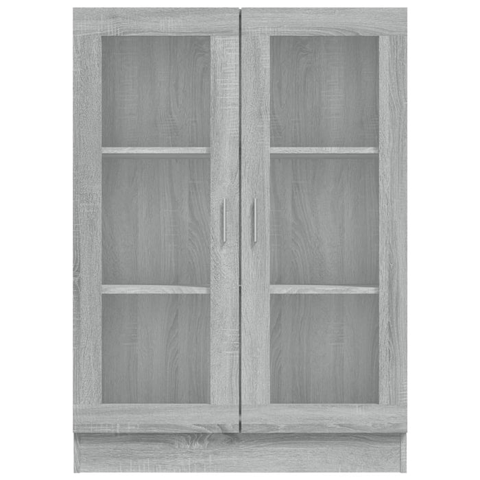 Mobile Vetrina Grigio Sonoma 82,5x30,5x115 cm Legno Multistrato 815619