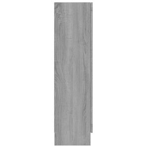 Mobile Vetrina Grigio Sonoma 82,5x30,5x115 cm Legno Multistrato 815619