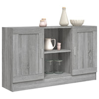 Credenza Grigio Sonoma 120x30,5x70 cm in Legno Multistrato