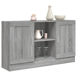 Credenza Grigio Sonoma 120x30,5x70 cm in Legno Multistrato