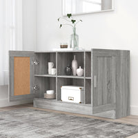 Credenza Grigio Sonoma 120x30,5x70 cm in Legno Multistrato