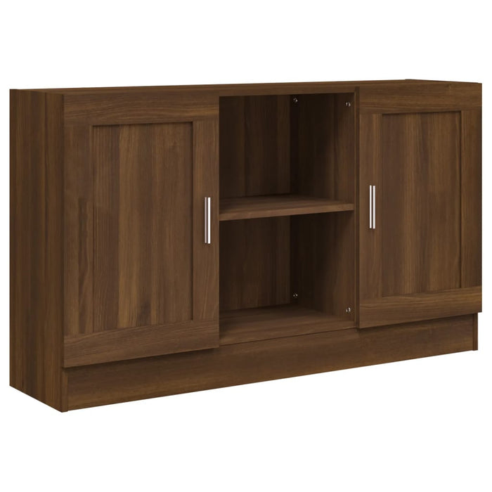 Credenza Rovere Marrone 120x30,5x70 cm in Legno Multistrato 815626