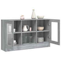 Mobile Vetrina Grigio Sonoma 120x30,5x70 cm Legno Multistrato cod mxl 7720