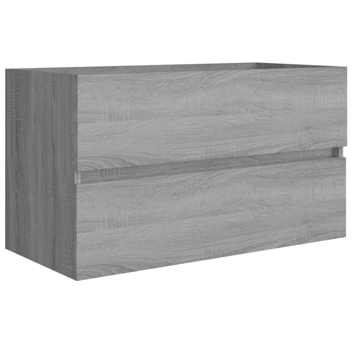 Mobile Sottolavabo Grigio Sonoma 80x38,5x45cm Legno Multistrato 815652