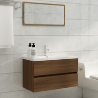 Mobile Lavabo Rovere Marrone 80x38,5x45 cm Legno Multistrato 815653