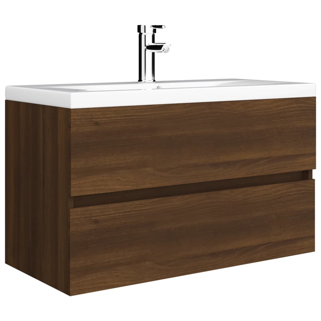 Mobile Lavabo Rovere Marrone 80x38,5x45 cm Legno Multistrato 815653