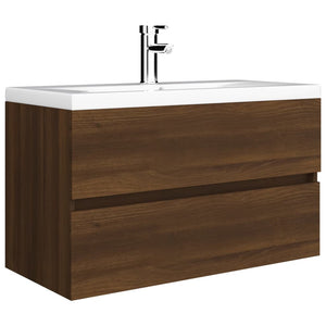 Mobile Lavabo Rovere Marrone 80x38,5x45 cm Legno Multistrato 815653