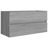 Mobile Sottolavabo Grigio Sonoma 90x38,5x45cm Legno Multistrato cod mxl 14876