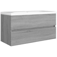 Mobile Sottolavabo Grigio Sonoma 90x38,5x45cm Legno Multistrato 815655