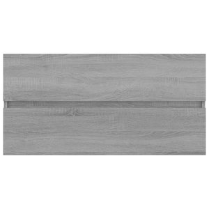 Mobile Sottolavabo Grigio Sonoma 90x38,5x45cm Legno Multistrato cod mxl 14876