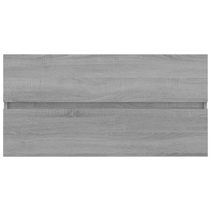 Mobile Sottolavabo Grigio Sonoma 90x38,5x45cm Legno Multistrato cod mxl 14876