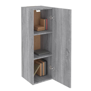 Mobile TV Grigio Sonoma 30,5x30x90 cm in Legno Multistrato