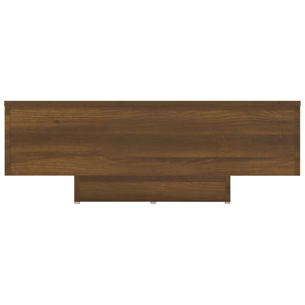 Tavolino da Salotto Rovere Marrone 85x55x31cm Legno Multistrato cod mxl 7864