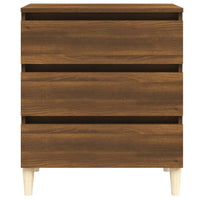 Credenza Rovere Marrone 60x35x69 cm in Legno Multistrato