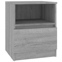 Comodini Grigio Sonoma 2 pz 40x40x50 cm in Legno Multistrato cod mxl 30646