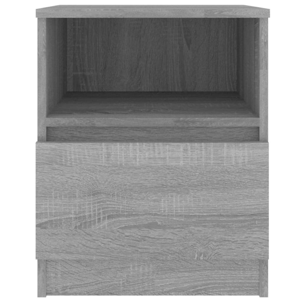 Comodini Grigio Sonoma 2 pz 40x40x50 cm in Legno Multistrato cod mxl 30646