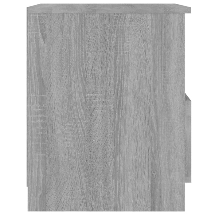 Comodini Grigio Sonoma 2 pz 40x40x50 cm in Legno Multistrato cod mxl 30646