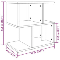 Comodini Rovere Fumo 2pz 50x30x51,5 cm in Legno Multistrato cod mxl 30471