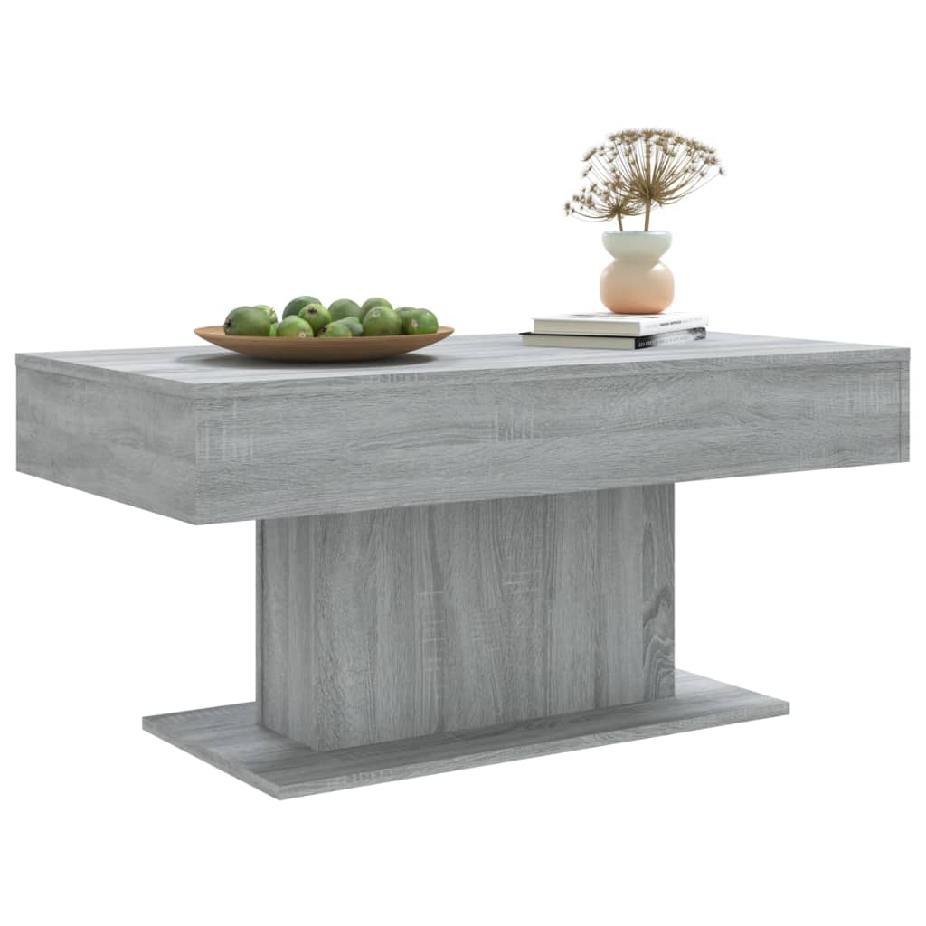 Tavolino da Salotto Grigio Sonoma 96x50x45 cm Legno Multistrato cod mxl 9396