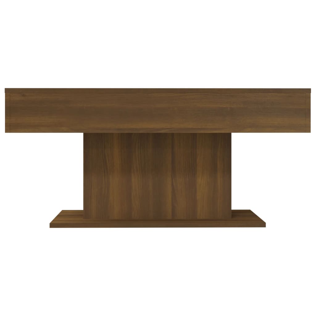 Tavolino da Salotto Rovere Marrone 96x50x45cm Legno Multistrato 815836