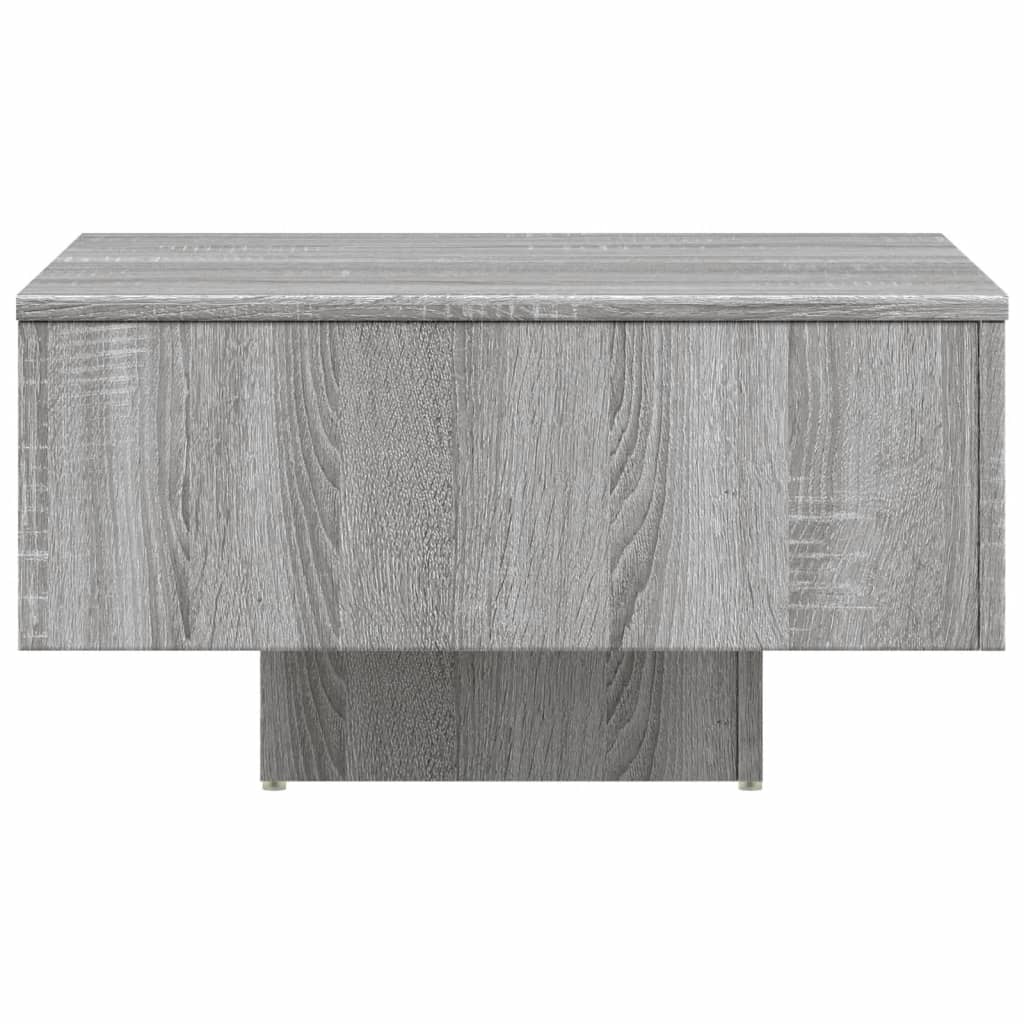 Tavolino Salotto Grigio Sonoma 60x60x31,5 cm Legno Multistrato cod mxl 12612