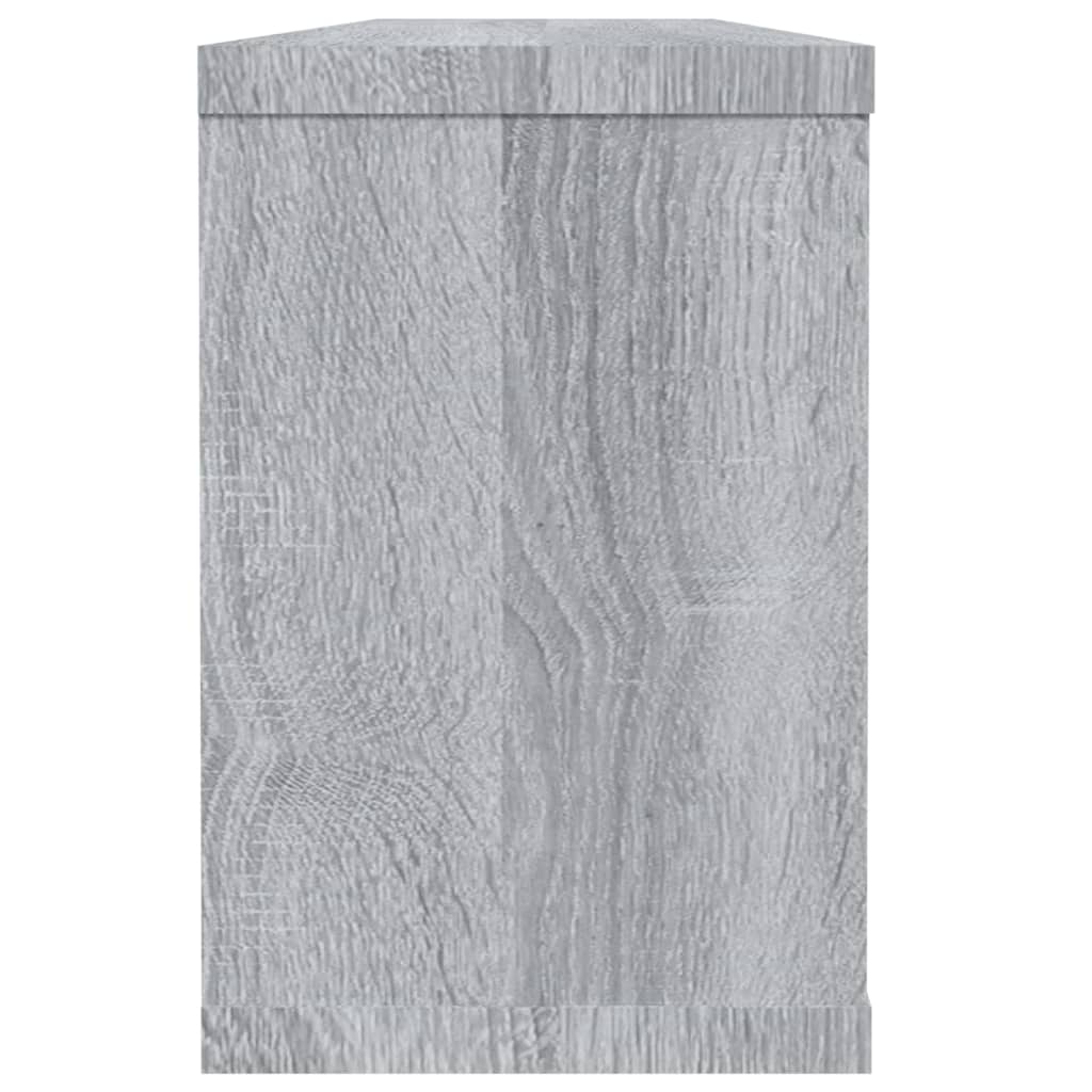 Mensole Cubo Muro 2 pz Grigio Sonoma 60x15x23 Legno Multistrato