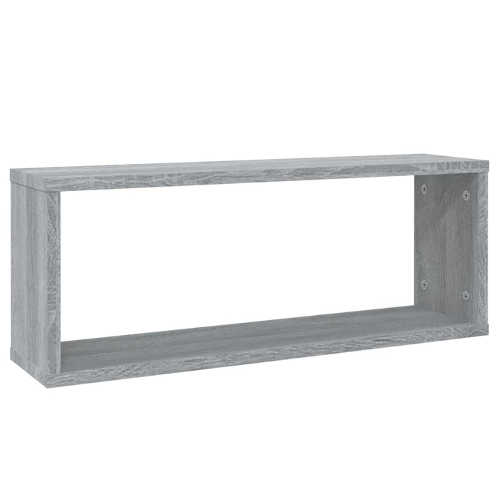 Mensole Cubo Muro 4 pz Grigio Sonoma 60x15x23 Legno Multistrato cod mxl 46070