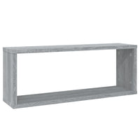 Mensole Cubo Muro 6 pz Grigio Sonoma 60x15x23 Legno Multistrato cod mxl 32868