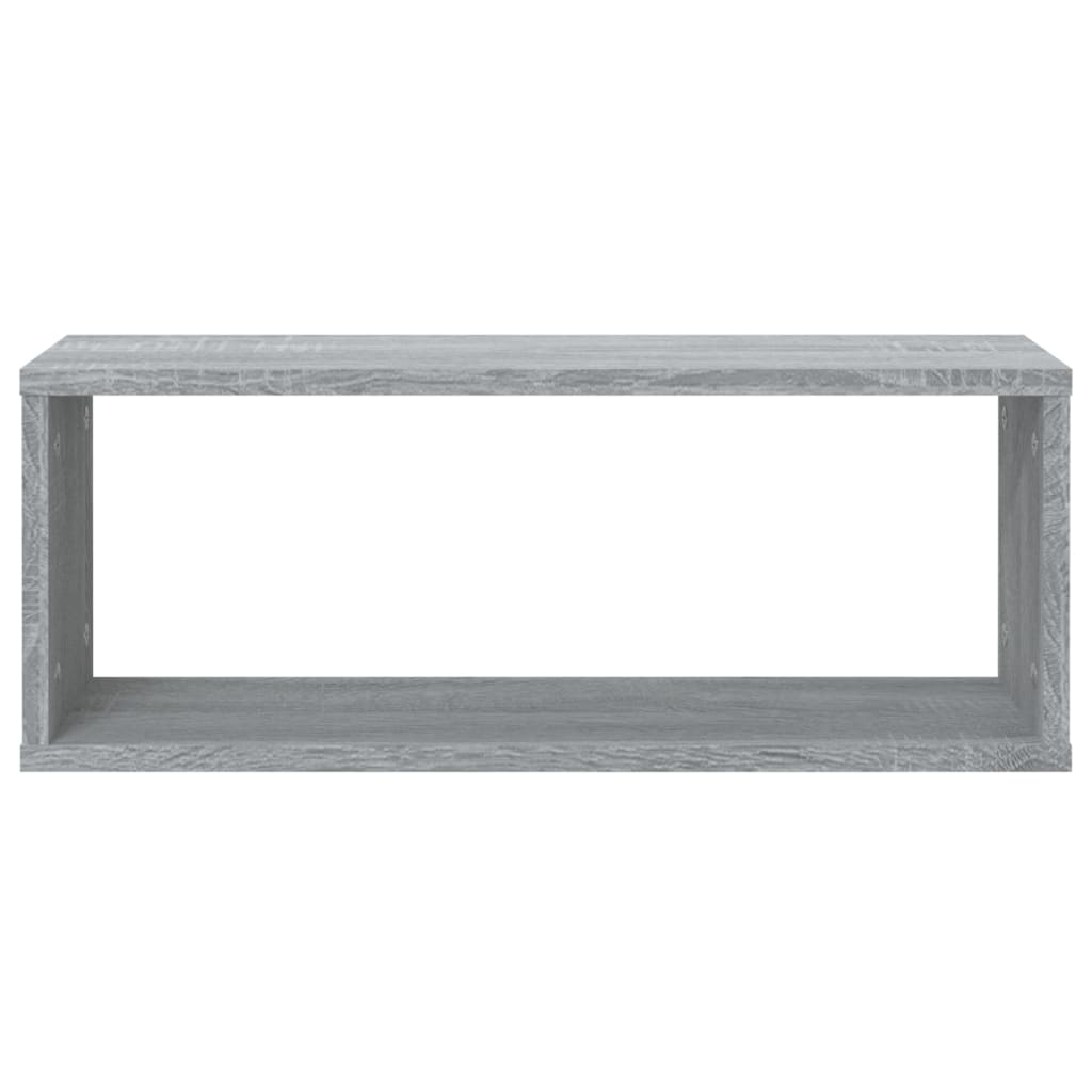 Mensole Cubo Muro 6 pz Grigio Sonoma 60x15x23 Legno Multistrato cod mxl 32868