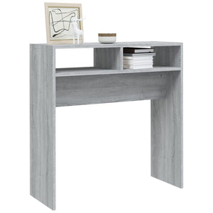 Tavolino Consolle Grigio Sonoma 78x30x80 cm Legno Multistrato cod mxl 10290