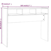 Tavolino Consolle Rovere Fumo 105x30x80 cm in Legno Multistrato cod mxl 22925