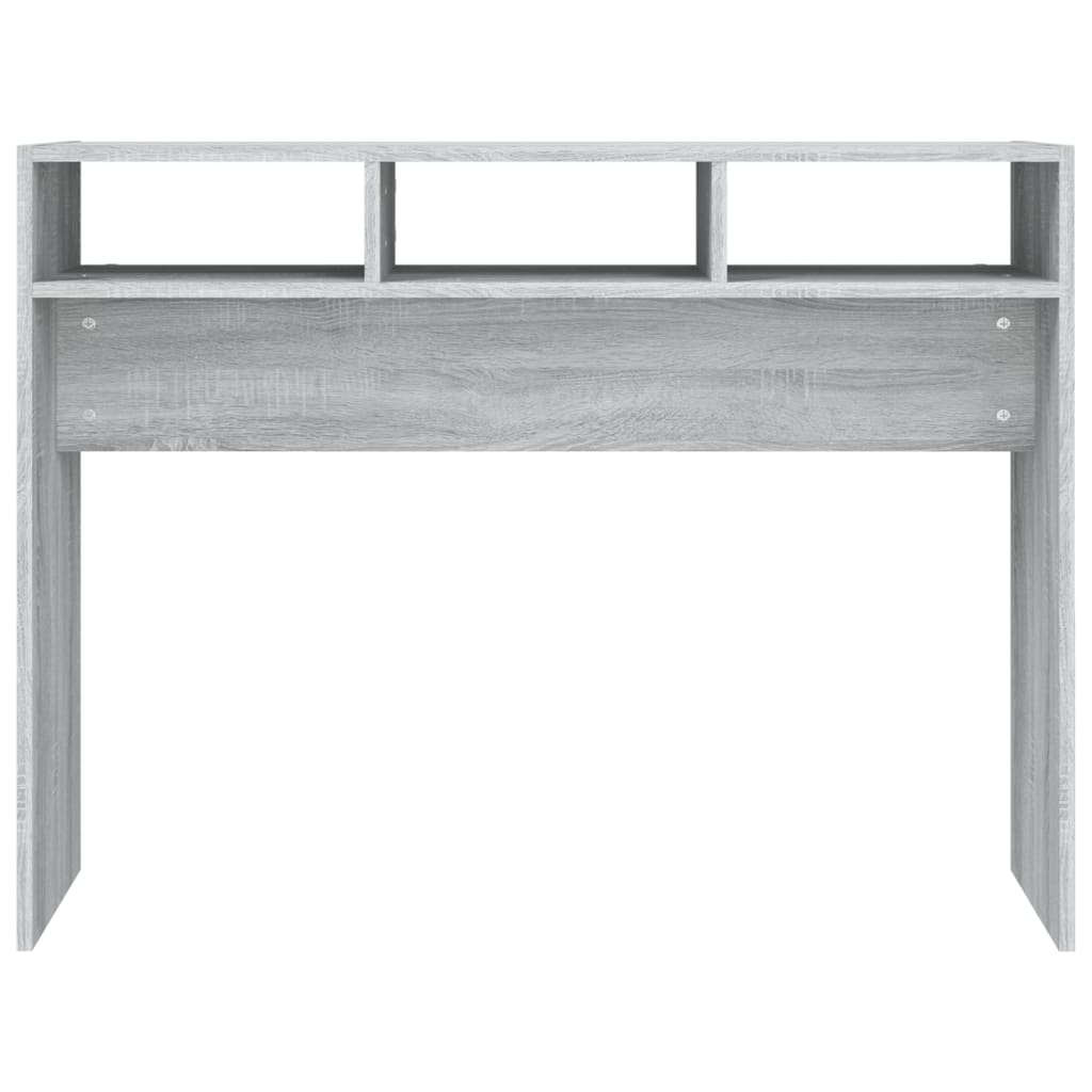 Tavolino Consolle Grigio Sonoma 105x30x80 cm Legno Multistrato cod mxl 25416