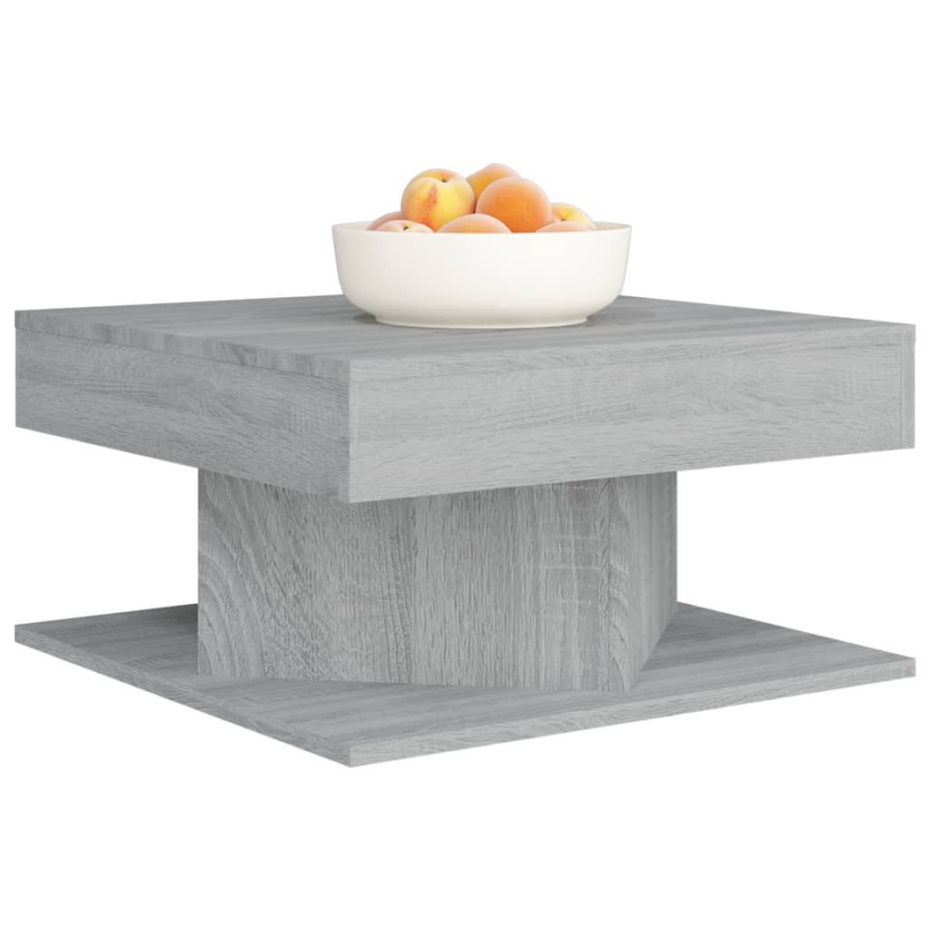 Tavolino da Salotto Grigio Sonoma 57x57x30 cm Legno Multistrato cod mxl 9810