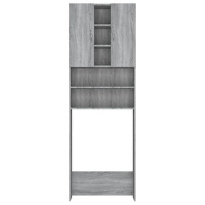 Mobile per Lavatrice Grigio Sonoma 64x25,5x190 cm 815958