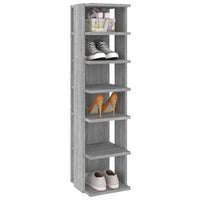 Scarpiere 2 pz Grigio Sonoma 25x27x102 cm in Legno Multistrato cod mxl 47030