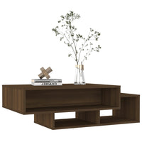 Tavolino Salotto Rovere Marrone 105x55x32 cm Legno Multistrato 815983