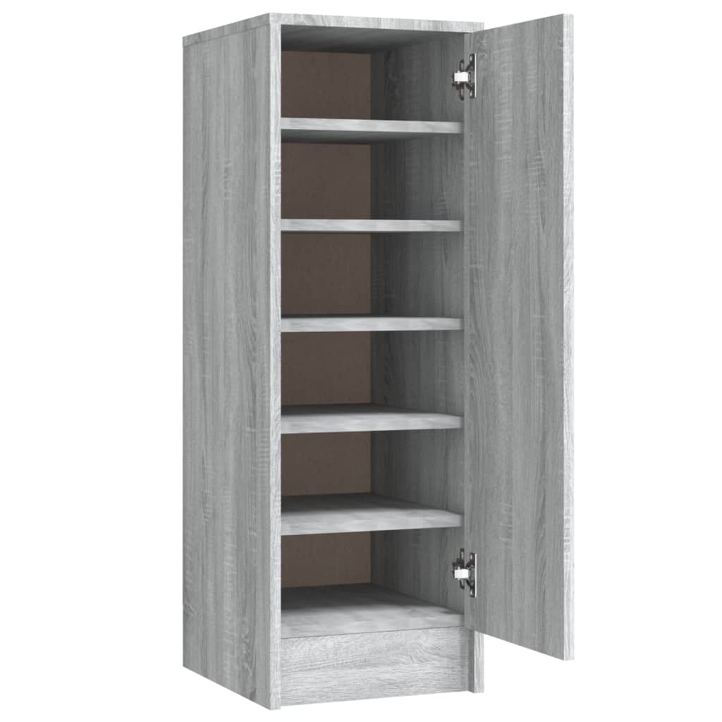 Scarpiera Grigio Sonoma 32x35x92 cm in Legno Multistrato 816018