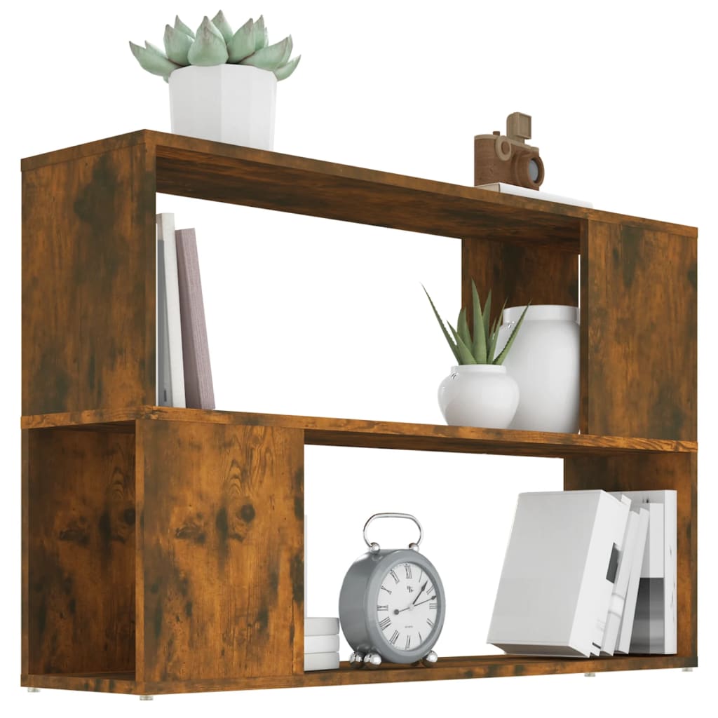 Libreria Rovere Fumo 100x24x63 cm in Legno Multistrato cod mxl 15958