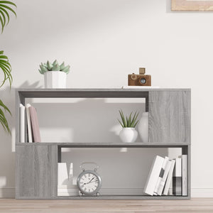 Libreria Grigio Sonoma 100x24x63 cm in Legno Multistrato 816039