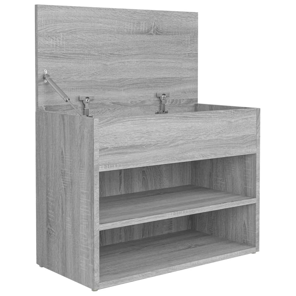 Scarpiera Grigio Sonoma 60x30x45 cm in Legno Multistrato cod mxl 40450