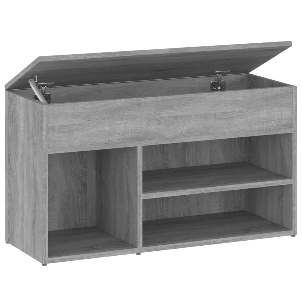 Scarpiera Grigio Sonoma 80x30x45 cm in Legno Multistrato 816054