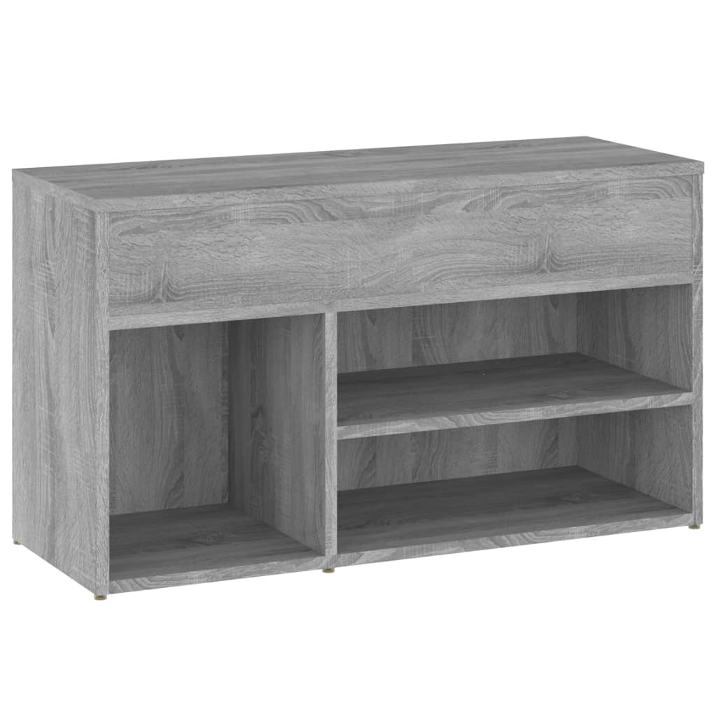 Scarpiera Grigio Sonoma 80x30x45 cm in Legno Multistrato 816054