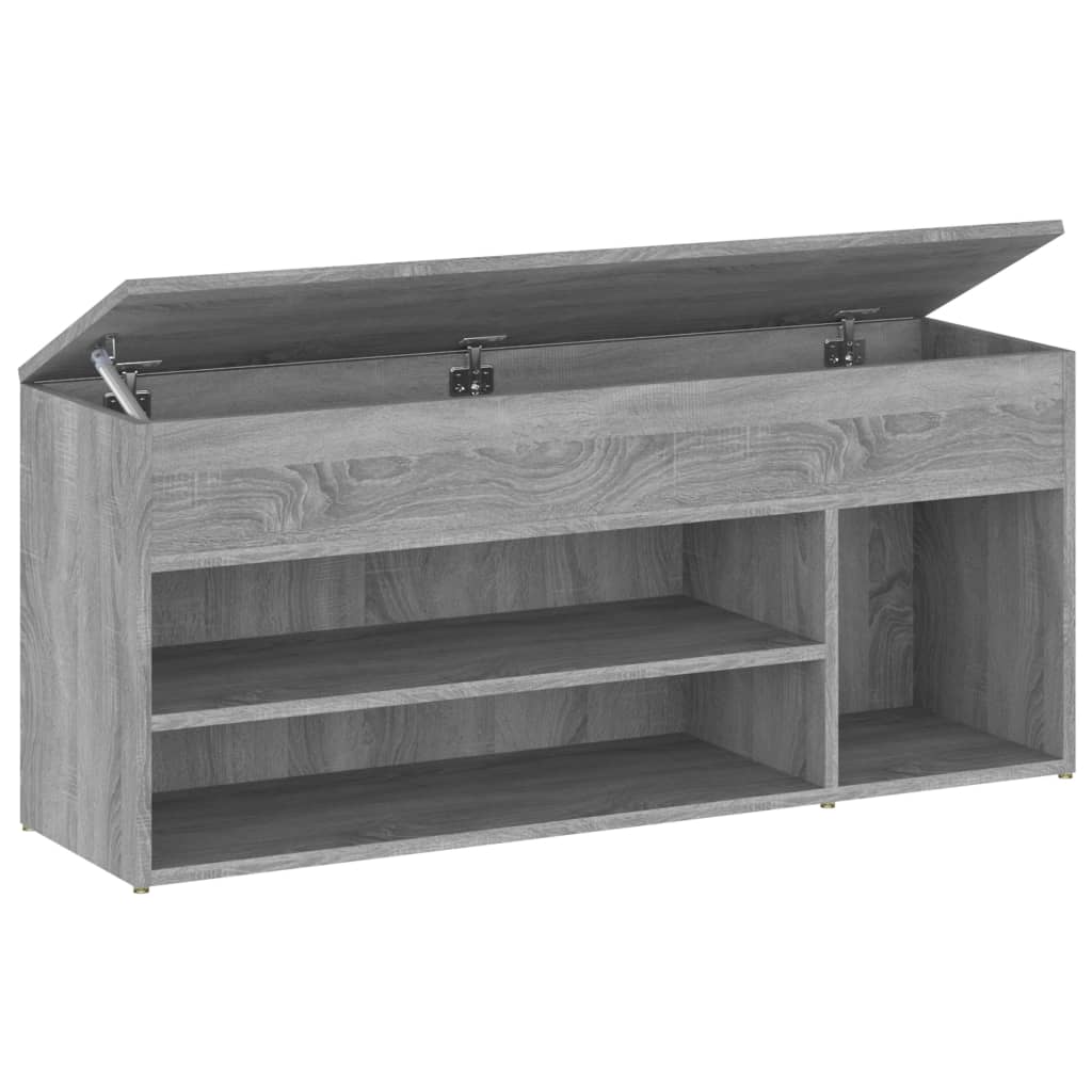 Scarpiera Grigio Sonoma 105x30x45 cm in Legno Multistrato 816057