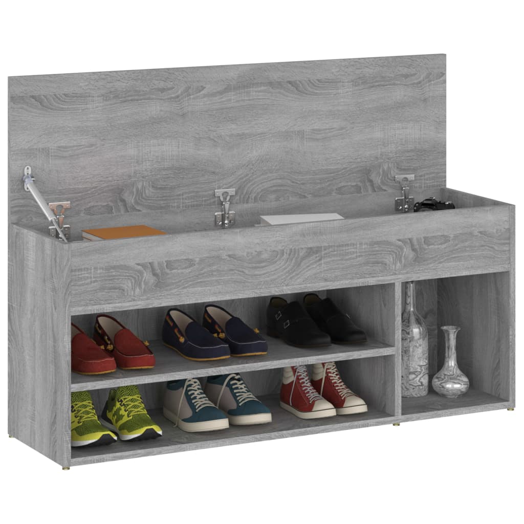 Scarpiera Grigio Sonoma 105x30x45 cm in Legno Multistratocod mxl 127370