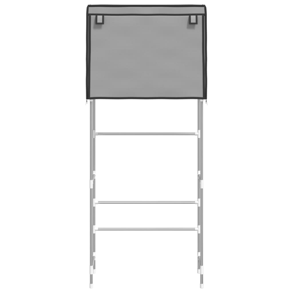 Rastrelliera Lavatrice 2 Livelli Grigia 71x29,5x170,5 cm Ferro cod mxl 40563